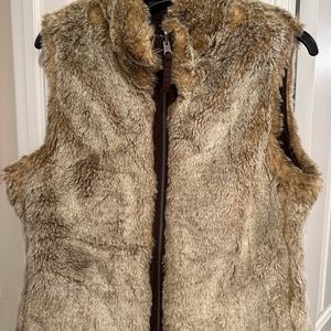 Gap faux fur vest.